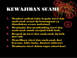 Sudah menjadi tugas suami untuk mencari nafkah bagi keluarganya. Munakahat