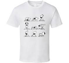 Snoopy Yoga Pose Guide Funny Cool Essential Gift T Shirt Etsy Yoga Poses For Two Hot Yoga Poses Easy Yoga Poses