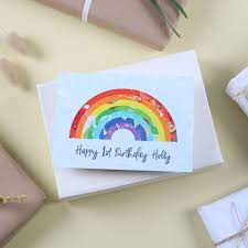 Whether you go diy or professional, you'll need an invitation, and you're in the right place to check that off. Personalised Rainbow Birthday Card By Bombus Notonthehighstreet Com