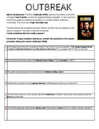 Outbreak 1995 Movie Worksheet Video Links Included Tpt