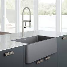 As such, farmhouse sinks are offered in many material options and styles, ranging from country kitchen to transitional to contemporary. Blanco Ikon Farmhouse Kitchen Sink 33 In Grey Lowe S Canada