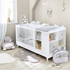Babybett + wickeltisch zum verkauf bieten wir ihnen hier ein babybett und den passenden wickeltisch an. Babybett Kombination Weiss Und Grau L190 Celeste Maisons Du Monde