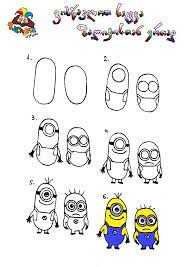 Draw a pair of glasses first. Minions Minion Drawing Easy Drawings Learning To Draw For Kids