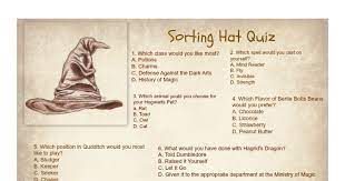 Sorting Hat Quiz Sorting Hat Quiz Sorting Hat Harry Potter Printables