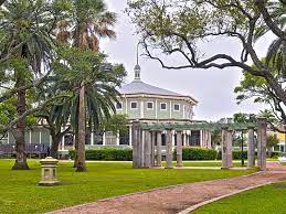 The garten verein's tiered dancing pavilion, built in 1880, is the only one of the structures to survive the 1900 storm (though it required extensive rebuilding). Galveston Com 1880 Garten Verein Galveston Tx