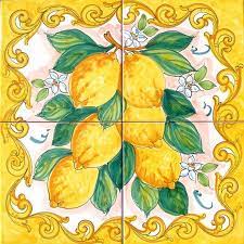 Check spelling or type a new query. Handpainted Tile Mural Yellow Lemon Ceramic Tile Art And Craft Lemon Decor Tile Mural Backsplash Backsplas Ceramic Tile Art Tile Murals Hand Painted Tiles
