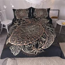Ninja turtle bedding set turtles toddler bed teenage bedroom atmosphere ideas full twin size glitter sets baby queen apppie org. Turtle And Lotus Flowers Bedding Set Duvet Bedding Sets Bed Cover Sets Bed Linens Luxury