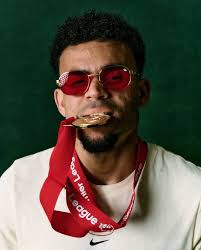 Artwork inspired by Colombian soccer player for Liverpool FC