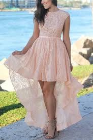 Pink Sweetheart Cutout Back Lace Hi Low Party Dress Cutedresses Cocktaildress Cheap Prom Dresses Online High Low Lace Dress Prom Dresses Online