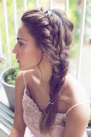 Gather your hair into a low side ponytail and create a fishtail braid. 63 Braided Wedding Hairstyle Ideas Weddingomania