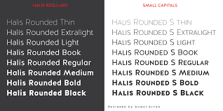 Halis Rounded Webfont Desktop Font Round Font Clean Modern Fonts Modern Fonts