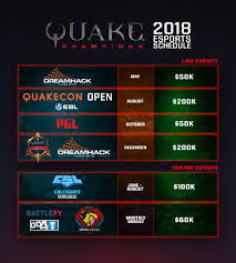 Quake Champions On Twitter We Re Happy To Announce Our 2018 Esports Calendar For Quake Champions Esports Quake
