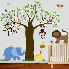 Wall Decals For Kids Nursery Wall Art Jungle Wall Stickers Etsy Kids Room Paint Kids Room Wallpaper Kids Bedroom Paint