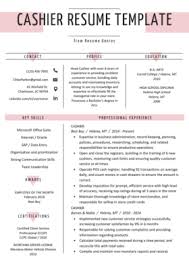 Get the best cv format template and introduce yourself to the professional world with the best results. Cashier Cover Letter Example Resume Genius