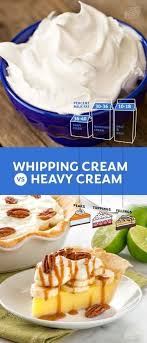 The Difference Between Whipping Cream And Heavy Cream Dixie Crystals Whipped Cream Cream Recipes Heavy Cream
