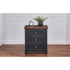 | nightstand nightstands with 3 drawers. Aamerica Stormy Ridge Rustic 3 Drawer Nightstand With Usb Port Zak S Home Nightstands