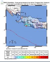 Peringatan dini bmkg, berikut daftar daerah jabodetabek yang berpotensi dilanda cuaca buruk. Gempabumi Tektonik M 5 0 Di Sukabumi Selatan Tidak Berpotensi Tsunami Bmkg