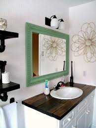 There are endless possibilities for countertop and bathroom design ideas. Rustic Wood Vanity Top Diy Bathroom Vanity Makeover Bathroom Vanity Makeover Bathroom Cabinets Diy