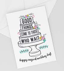 Good Things Come To Those Who Wait Happy What Would Have Etsy Wedding Cards Envelope Template Wedding Greeting Cards