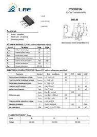 Article daftar persamaan transistor posted by unknown on the day jumat, 15 april 2016. D965 Datasheet Equivalente Reemplazo Todos Los Transistores Hoja De Especificaciones Principales Caracteristicas