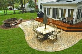 Large elegant backyard concrete paver patio kitchen photo in new york with an awning. 75 Beautiful Small Stamped Concrete Patio Pictures Ideas July 2021 Houzz