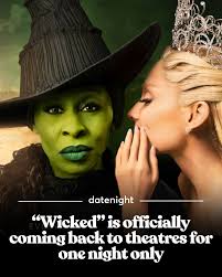 SO IF YOU CARE TO FIND ME… I'll be watching “Wicked”