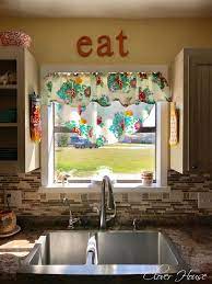 Pioneer Woman Tablecloth Turned Into Curtains Pioneer Woman Kitchen Curtain Decor Wicker House