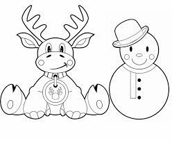 Kostenlose Malvorlage Weihnachten Rentier Und Weihnachtsmann Zum Ausmalen