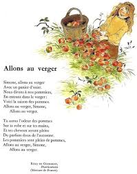 Allons Au Verger Remy De Gourmont Verger Comptines Poesie Enfant