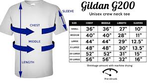 71 Unexpected Gildan G200b Size Chart