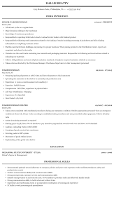 A cv may also include professional references, as well as coursework, fieldwork, hobbies and interests relevant to your profession. Warehouseman Resume Sample Mintresume