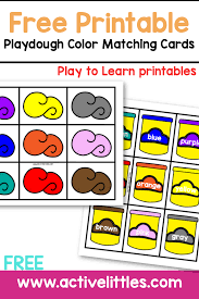 This colors learning activities for kids will make your teaching task easier. Play Dough Color Matching Free Printable For Kids Active Littles