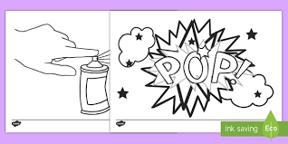 These coloring sheets are much more then just coloring, they require that children really think to design them. Roy Lichtenstein Colouring Pages Grades 1 3 Art