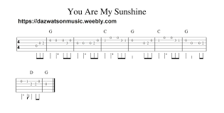 You Are My Sunshine Easy Guitar Tab Piano Songs For Beginners Guitar Lessons Songs Easy Piano Songs