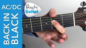 Aprende a tocar el cifrado de back to black (amy winehouse) en cifra club. Ac Dc Back In Black Guitar Lesson Tutorial Chords Tab Youtube