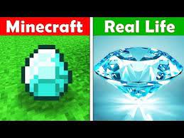 Real life diamond ore was remixed from diamond ore. Undefined Real Life Games Funny Minecraft Animations Real Life Video