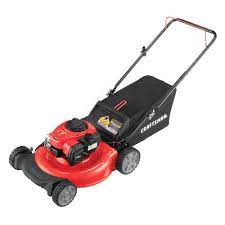 And a push lawn mower is used for a small lawn and a riding lawn mower is used for mowing the large lawn. Craftsman 21 Push Lawn Mower