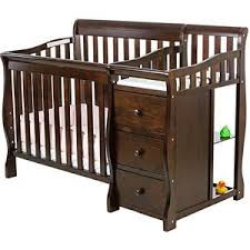 Dream On Me Jayden 4 In 1 Convertible Mini Crib And Changer Espresso Walmart Com Portable Crib Crib And Changing Table Combo Baby Cribs Convertible