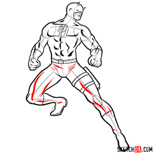 How To Draw Daredevil From Marvel Sketchok With tenor, maker of gif keyboard, add popular daredevil animated gifs to your conversations. how to draw daredevil from marvel