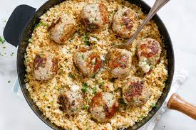 Meanwhile, combine rice, celery, onion, mushrooms, soup, water and remaining salt. Cheesy Stuffed Turkey Meatballs With Cauliflower Rice Eatwell101