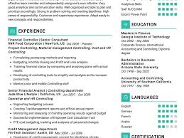 financial controller resume sample