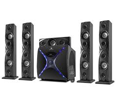 Zebronics 5 1 Floor Standing Speaker Dhoom Bt Rucf Includes Features Like Built In Fm Bluetooth Function Floor Standing Speakers Multimedia Speakers Speaker