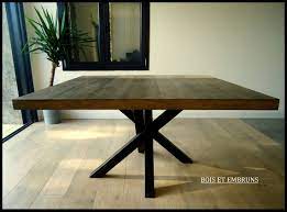 table carree en chene en 2021 salle a manger table carree table a manger moderne table salle a manger