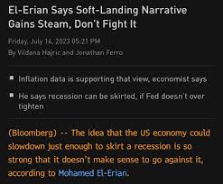 Le Shrub🌳🔥🇺🇦 on Twitter: "El-Contra-Erian has spoken: Soft Landing is  now impossible 😮‍💨🙏 https://t.co/J2ZmDb45yT" / Twitter