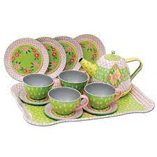 This metal set comes with a matching carrying case, perfect for picnics in the park and storing when not in use. 17 Spectacular Diy Kids Tea Party Ideas Childrens Tea Sets Tea Set Tea Party