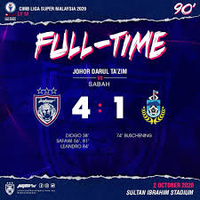 Live streaming jdt vs sabah liga super 2.10.2020|aksi perlawanan yang dinantikan antara pasukan jdt fc menentang sabah. Johorsoutherntigers On Twitter 2020 Malaysia Super League Champ7ons Watch Our Celebrations On Facebook Live Rtm In A Few Minutes Full Time Jdt 4 1 Sabah Diogo Luis Santo 38 Safawi