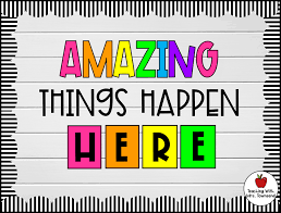 Create bulletin boards, name banners, words. Amazing Things Happen Here Bulletin Board Letters Teacher Etsy