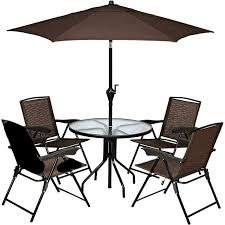 Patio tables should be sturdy, stylish, and the right size and height for your needs. 6 Piece Patio Garden Set Patio Dining Set Outdoor Dining Set Deluxe Outdoor Table Chair With Umbrella Garden Sets Buy Outdoor Folding Patio Dining Set Table And Chairs With Umbrella And Built Base Round