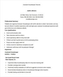 How to write a resume for your first job? Housekeeping Resume Example 9 Free Word Pdf Documents Download Free Premium Templates