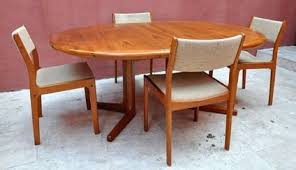 650 Vintage D Scan Danish Modern Teak Dining Set Table And Four Chairs Furniture Dining Table Teak Dining Chairs Dining Chairs